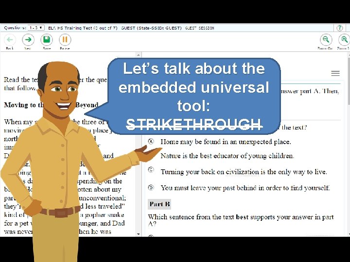 Let’s talk about the embedded universal tool: STRIKETHROUGH 