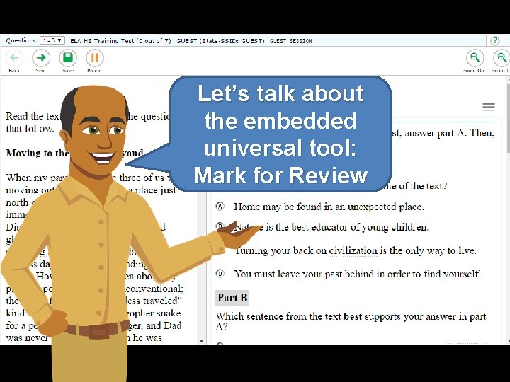 Let’s talk about the embedded universal tool: Mark for Review 