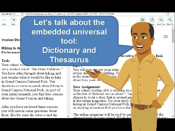 Let’s talk about the embedded universal tool: Dictionary and Thesaurus 