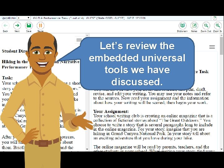 Let’s review the embedded universal tools we have discussed. 