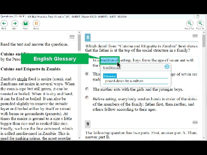 English Glossary 