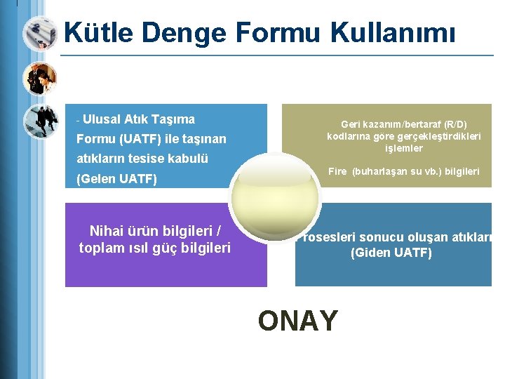 Kütle Denge Formu Kullanımı - Ulusal Atık Taşıma Formu (UATF) ile taşınan atıkların tesise