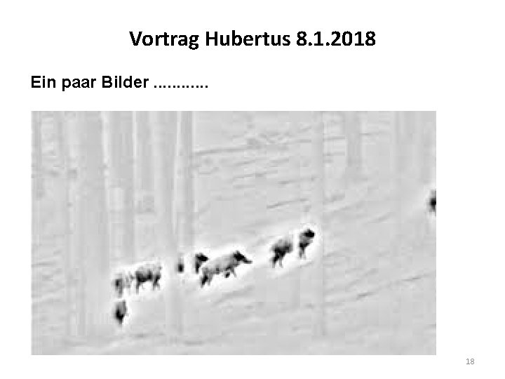 Vortrag Hubertus 8. 1. 2018 Ein paar Bilder. . . 18 