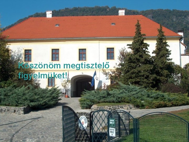 Köszönöm megtisztelő figyelmüket! 