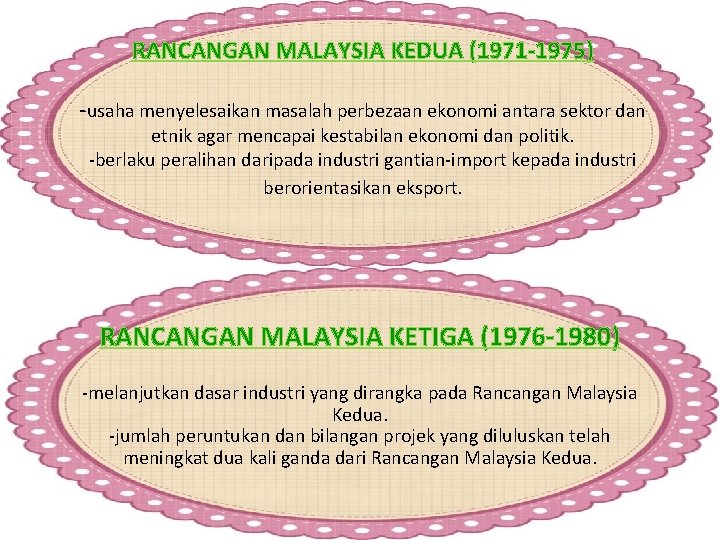 RANCANGAN MALAYSIA KEDUA (1971 -1975) -usaha menyelesaikan masalah perbezaan ekonomi antara sektor dan etnik