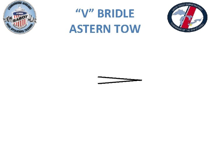 “V” BRIDLE ASTERN TOW 