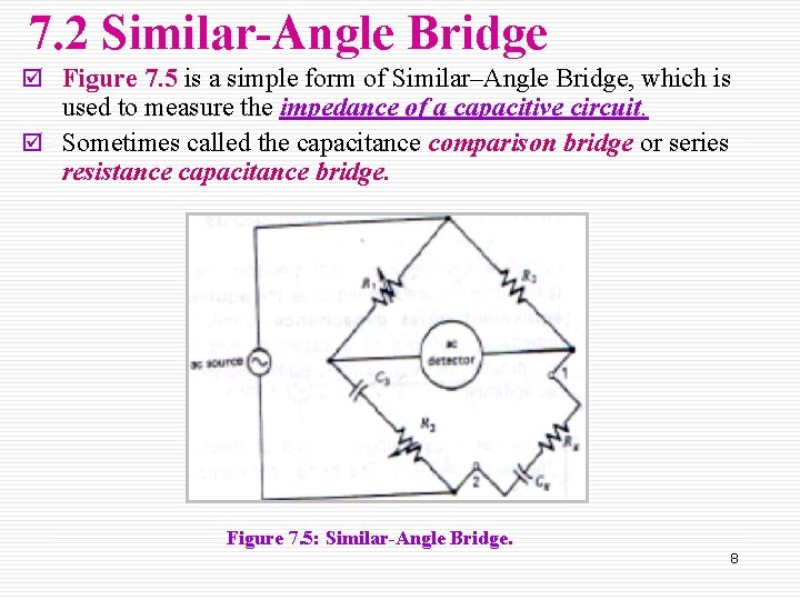 7. 2 Similar-Angle Bridge þ Figure 7. 5 is a simple form of Similar–Angle