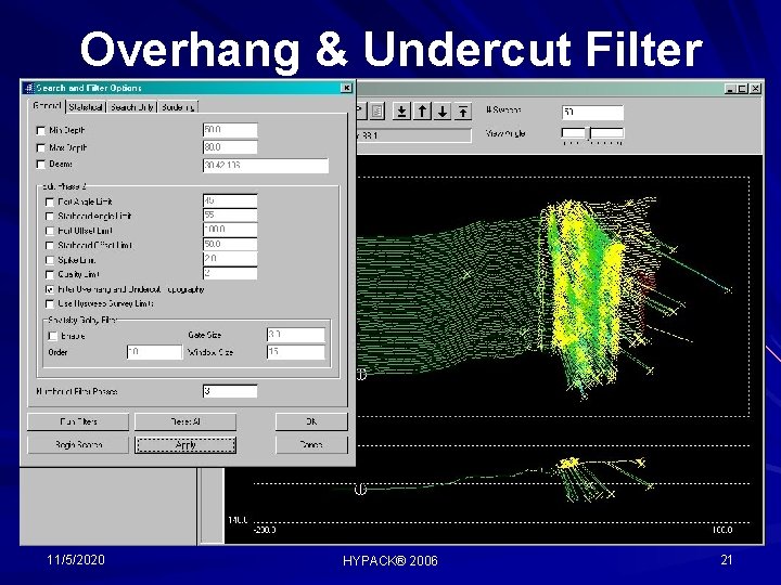 Overhang & Undercut Filter 11/5/2020 HYPACK® 2006 21 