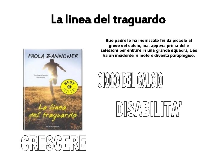 La linea del traguardo Suo padre lo ha indirizzato fin da piccolo al gioco