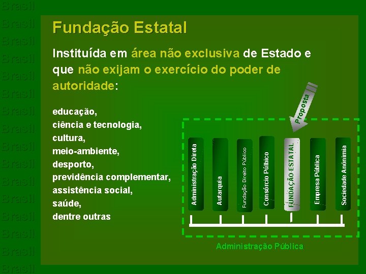 Fundação Estatal Administração Pública Sociedade Anônimia Empresa Pública Pro FUNDAÇÃO ESTATAL Consórcio Púlbico Fundação