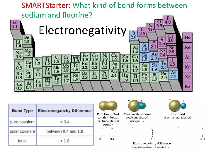 SMARTStarter: What kind of bond forms between sodium and fluorine? Electronegativity 