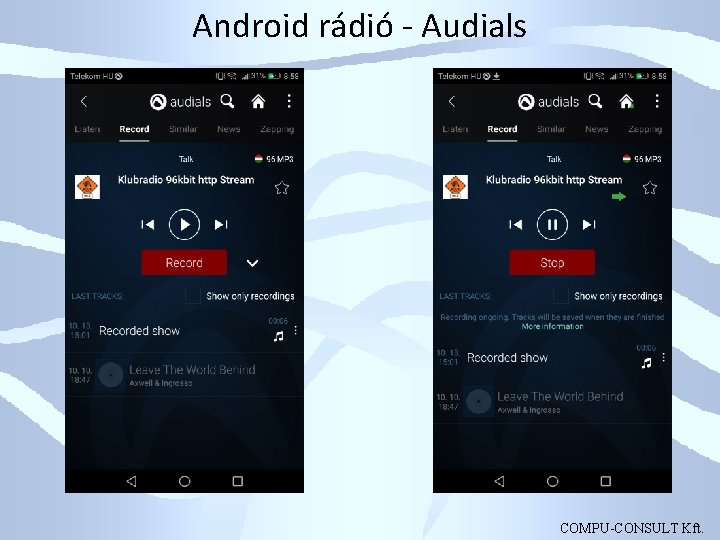 Android rádió - Audials COMPU-CONSULT Kft. 