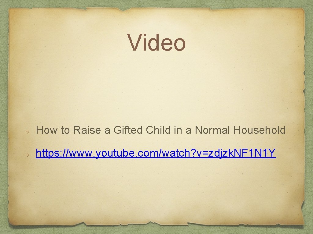 Video How to Raise a Gifted Child in a Normal Household https: //www. youtube.