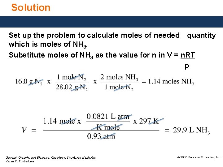 Solution Set up the problem to calculate moles of needed quantity which is moles