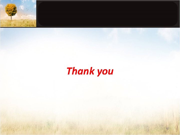 Thank you 60 