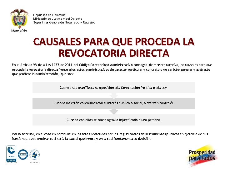 República de Colombia Ministerio de Justicia y del Derecho Superintendencia de Notariado y Registro