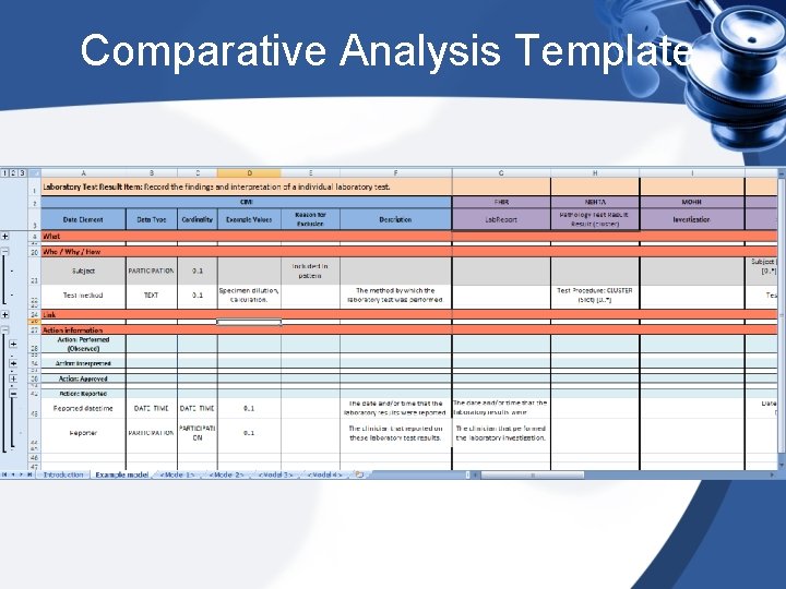 Comparative Analysis Template 