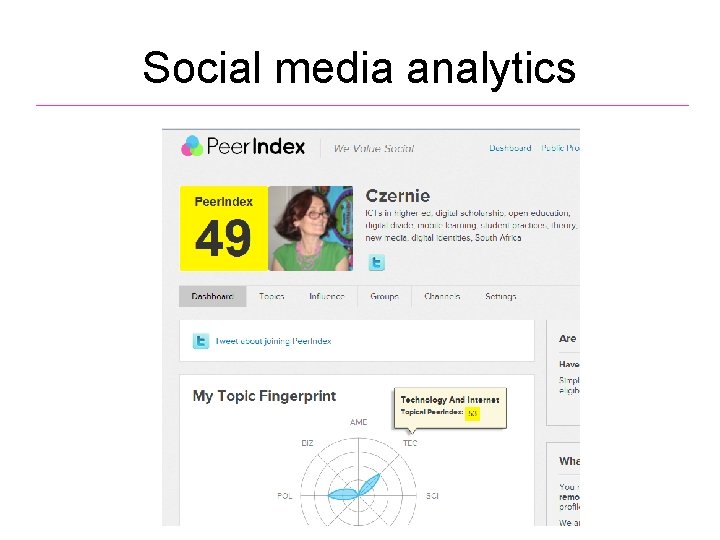 Social media analytics 