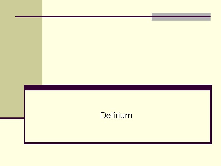 Delírium 