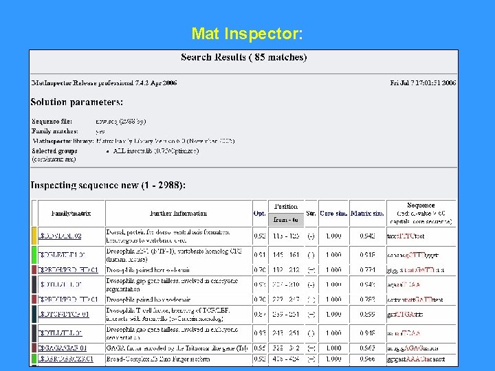 Mat Inspector: 