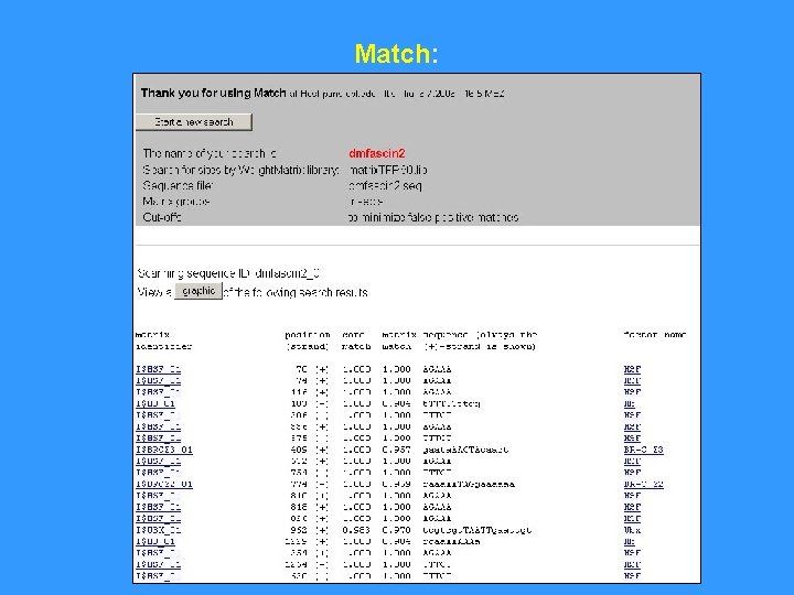 Match: 