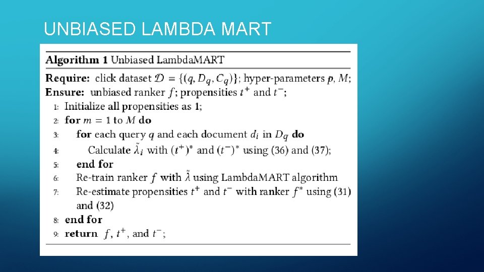 UNBIASED LAMBDA MART 