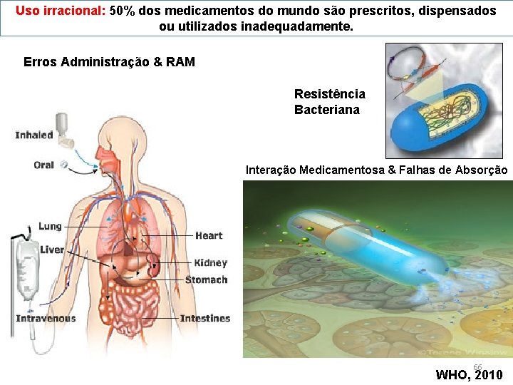 Uso irracional: 50% dos medicamentos do mundo são prescritos, dispensados ou utilizados inadequadamente. Erros