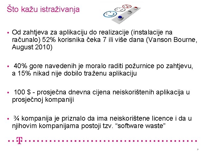 Što kažu istraživanja § Od zahtjeva za aplikaciju do realizacije (instalacije na računalo) 52%