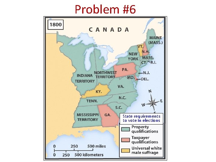 Problem #6 State requirements to vote in elections 