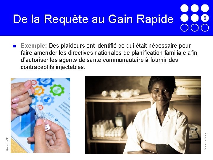 De la Requête au Gain Rapide Exemple: Des plaideurs ont identifié ce qui était