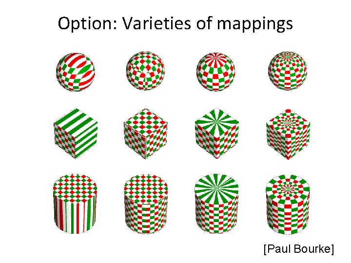 Option: Varieties of mappings [Paul Bourke] 