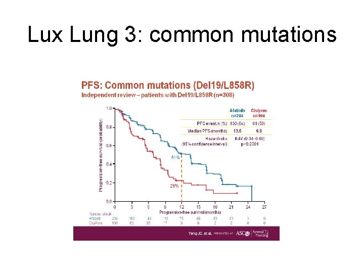 Lux Lung 3: common mutations 