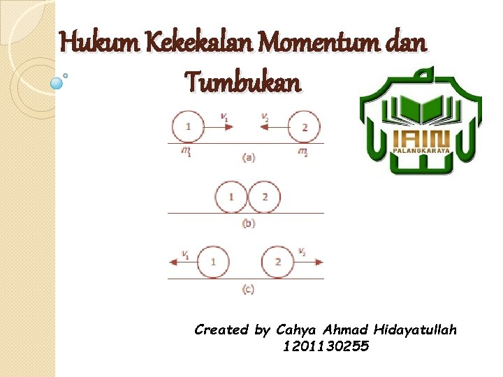 Hukum kekekalan momentum dalam tumbukan