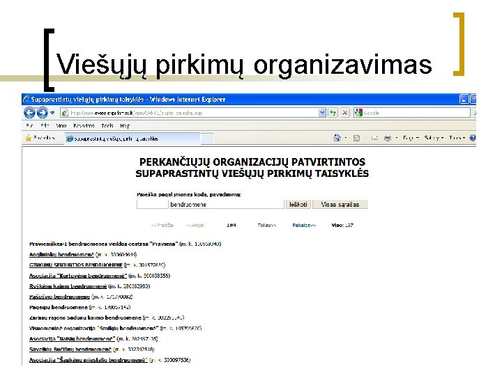 Viešųjų pirkimų organizavimas 