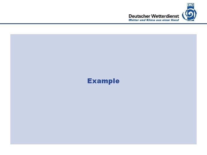 Deutscher Wetterdienst Example 
