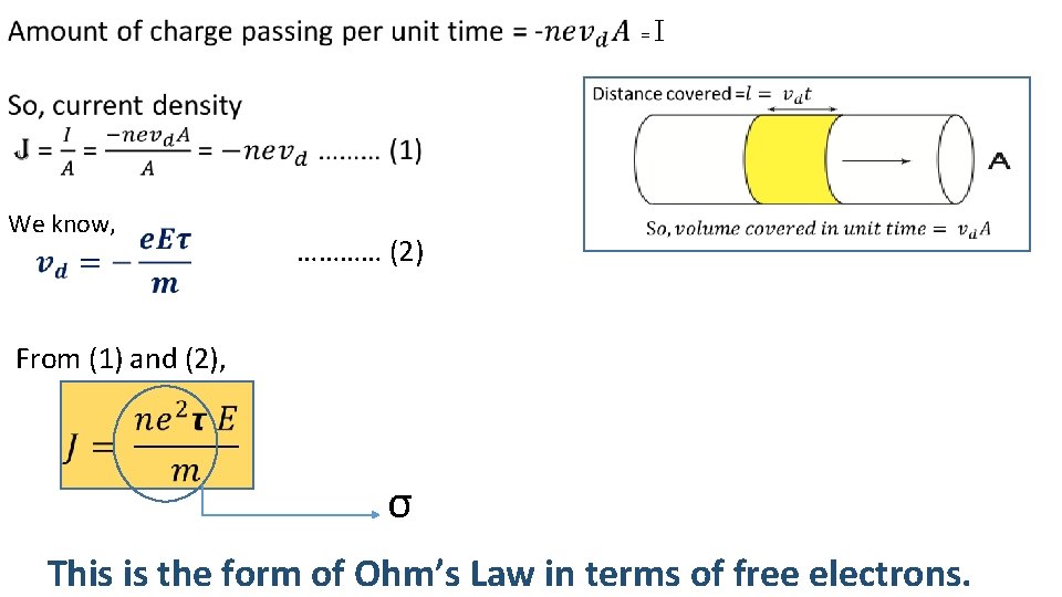 = I We know, ………… (2) From (1) and (2), σ This is