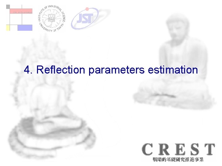 4. Reflection parameters estimation 