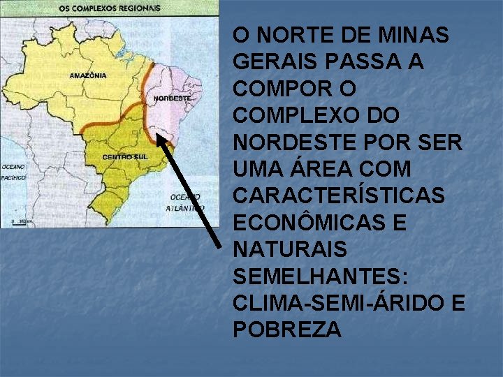 O NORTE DE MINAS GERAIS PASSA A COMPOR O COMPLEXO DO NORDESTE POR SER