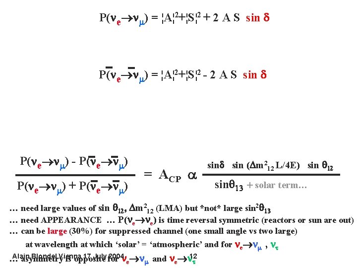 P( e ) = ¦A¦ 2+¦S¦ 2 + 2 A S sin P( e