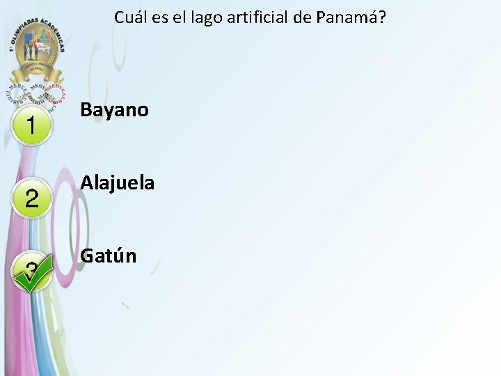 Cuál es el lago artificial de Panamá? Bayano Alajuela Gatún 