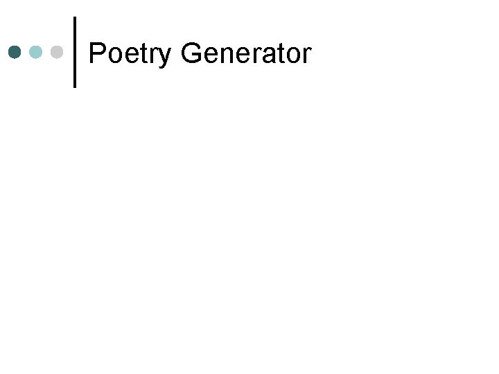 Poetry Generator 