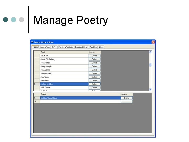 Manage Poetry 
