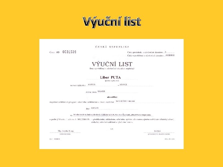 Výuční list 