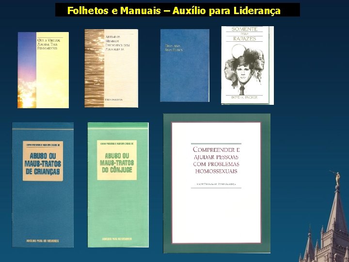 FUNCIONAMENTO FAMILIARES Folhetos e Manuais –SERVIÇOS Auxílio para. SUD Liderança 