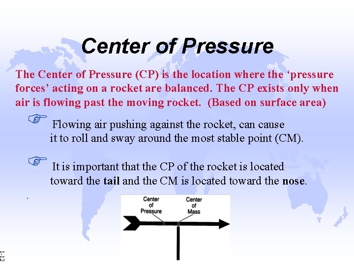 Center of Pressure The Center of Pressure (CP) is the location where the ‘pressure