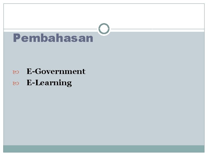 Pembahasan E-Government E-Learning 