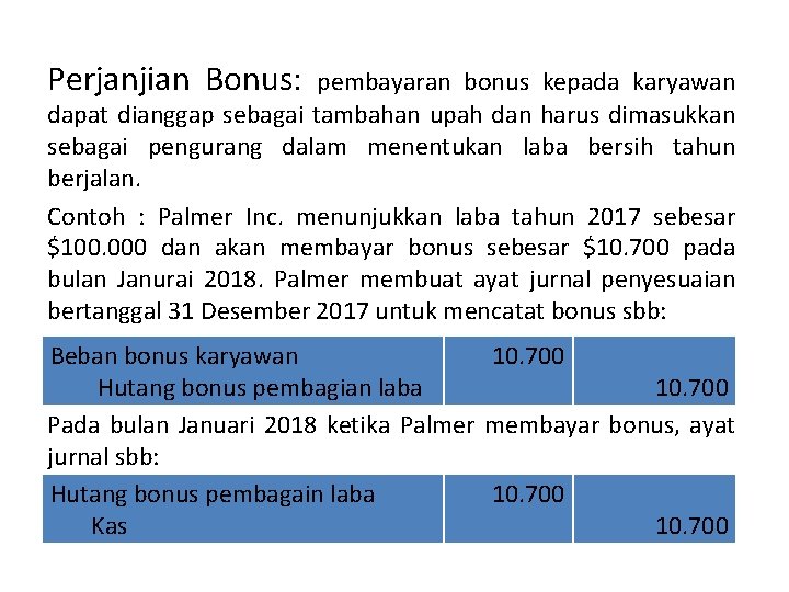 Perjanjian Bonus: pembayaran bonus kepada karyawan dapat dianggap sebagai tambahan upah dan harus dimasukkan