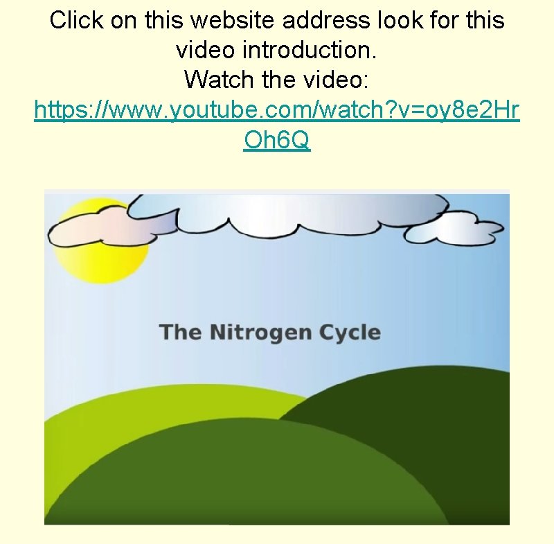 Click on this website address look for this video introduction. Watch the video: https: