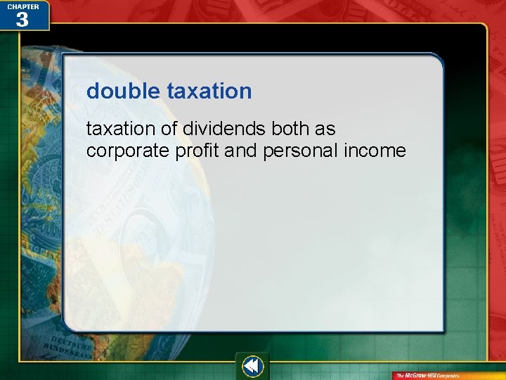 double taxation of dividends both as corporate profit and personal income 