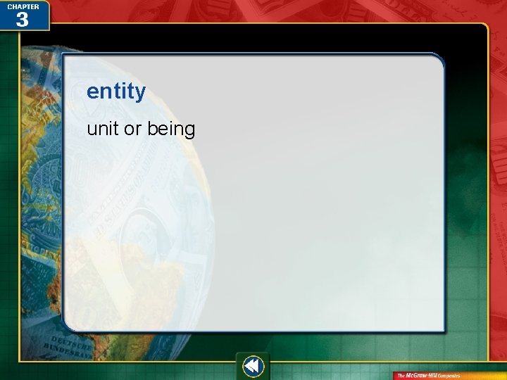 entity unit or being 